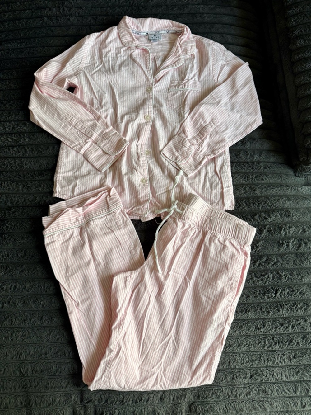 Classic Pink Stripe Pajama Set - Women - Picture 2 of 12
